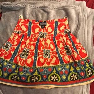 Angie boho pleated mini skirt